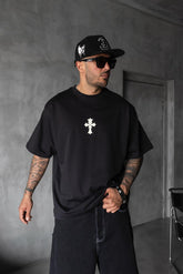 TRICOU PREMIUM NEGRU "CROSS"